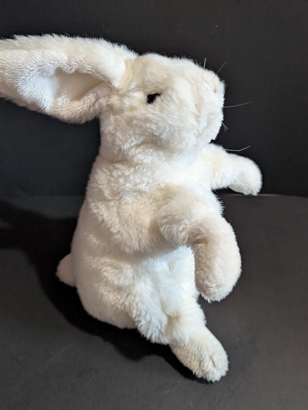 Folkmanis Standing White Rabbit Full Body Hand Puppet Soft Plush 11" Realistic